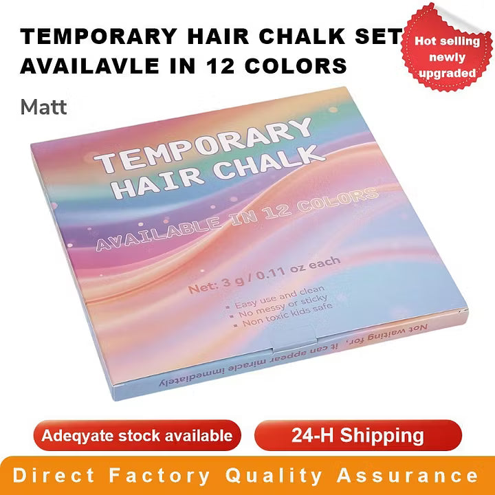 Temporary Hair Chalk Color Set