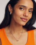 Pumpkin Gold Short Pendant Necklace