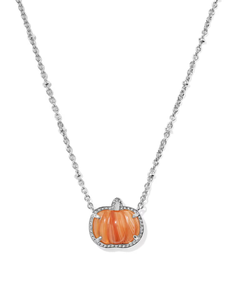 Pumpkin Gold Short Pendant Necklace