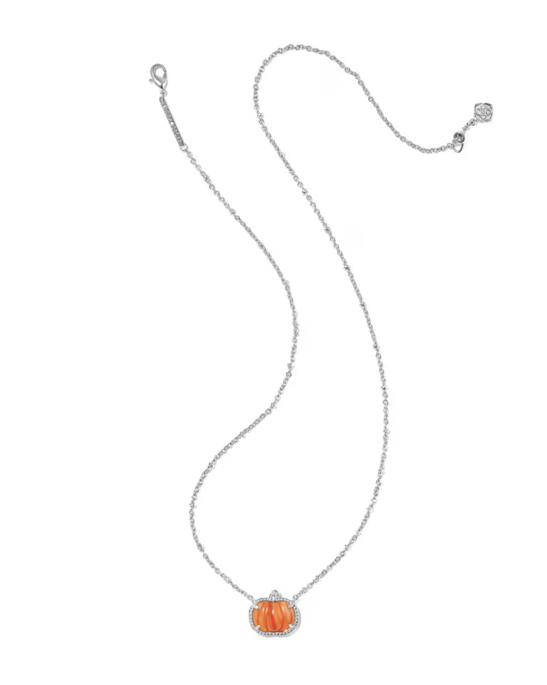 Pumpkin Gold Short Pendant Necklace