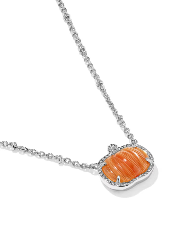Pumpkin Gold Short Pendant Necklace
